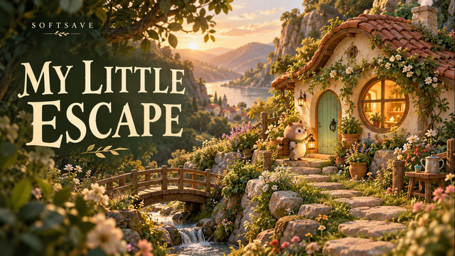 Small preview of SOFTSAVE, a fictional cozy-gaming thumbnail.